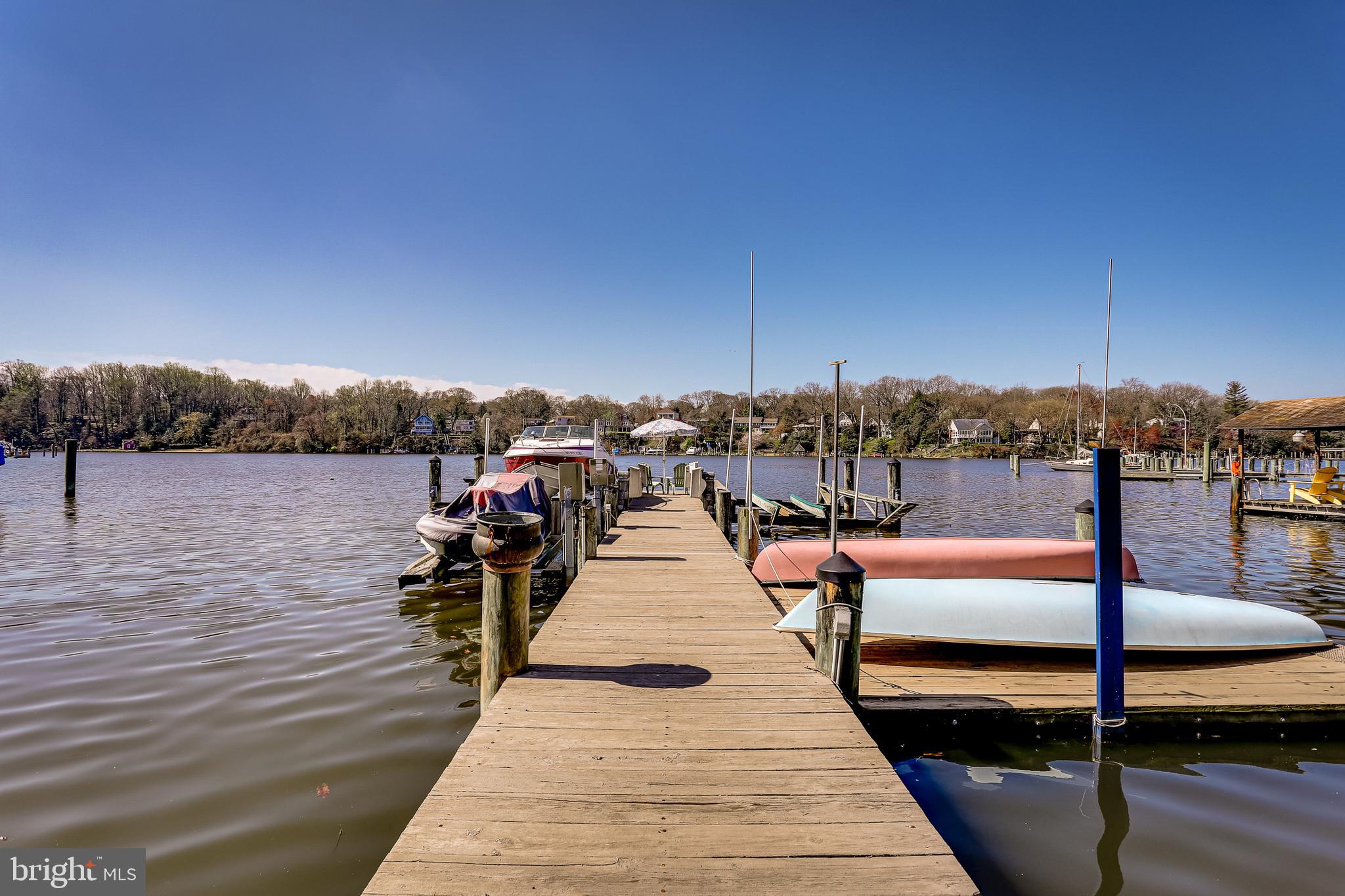 635 Shore Road Severna Park, MD 21146 - Photo 3 of 43 Pier with 3 lifts and kayak launch deck