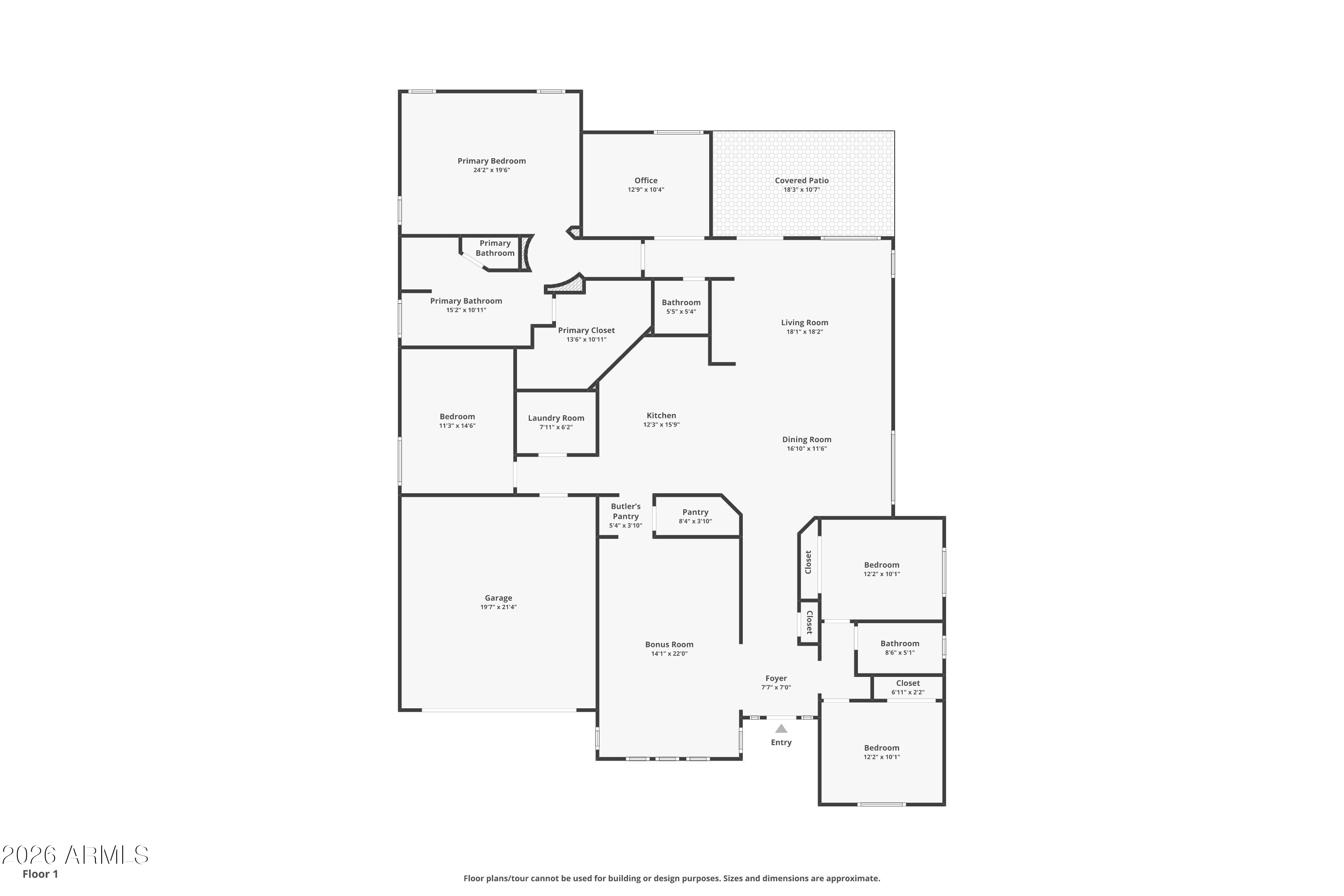 3344 East Hopkins Road Gilbert, AZ 85295 - Photo 31 of 32 a picture of a floor plan