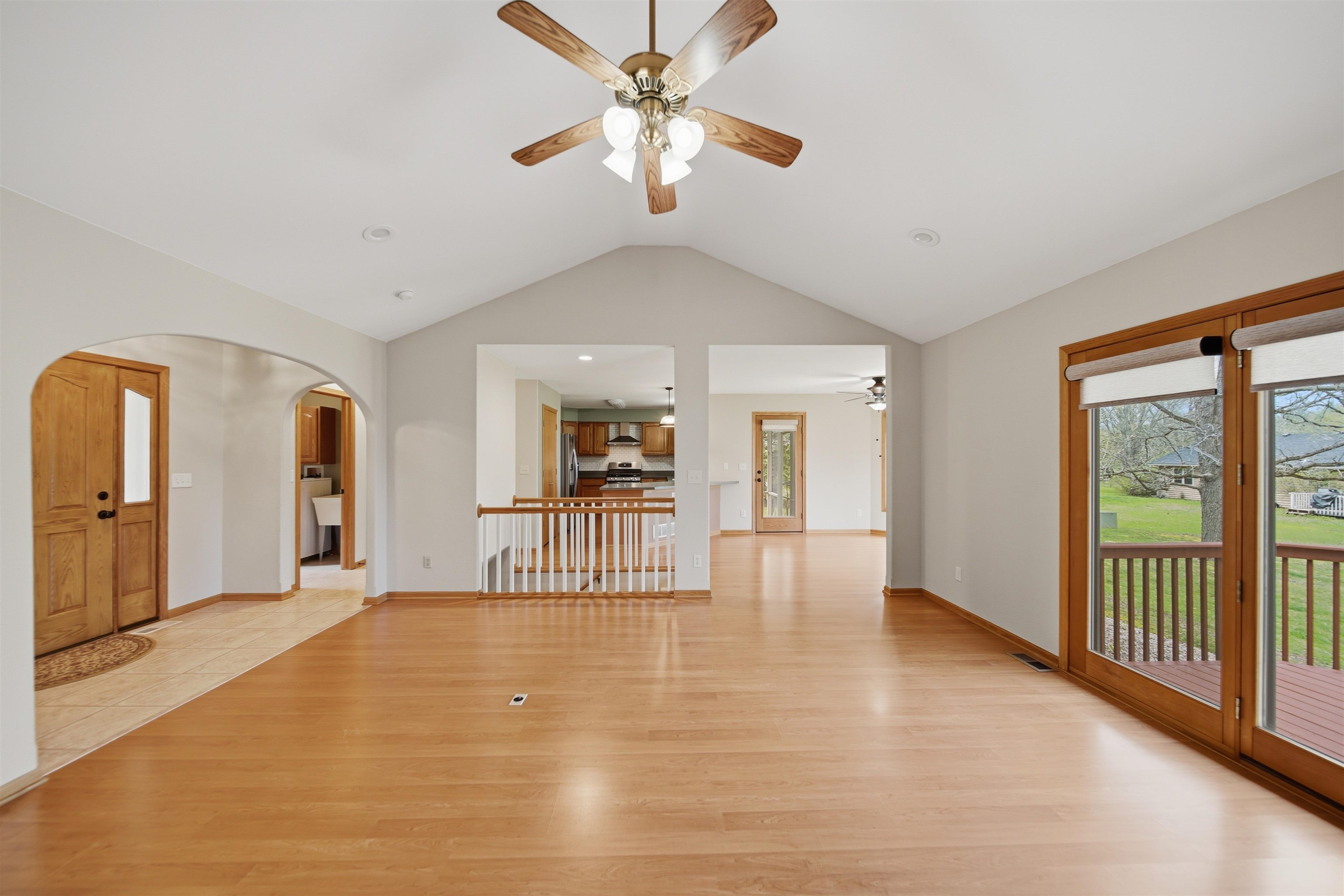 307 Portage Lane Dixon, IL 61021 - Photo 3 of 38 wooden floor in an empty room with a window
