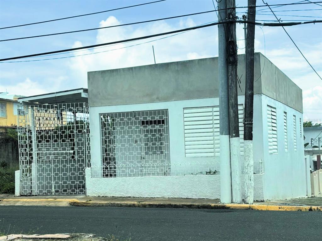 a front view of a house