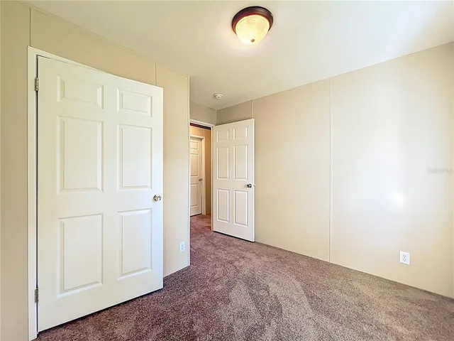 an empty room with a natural light