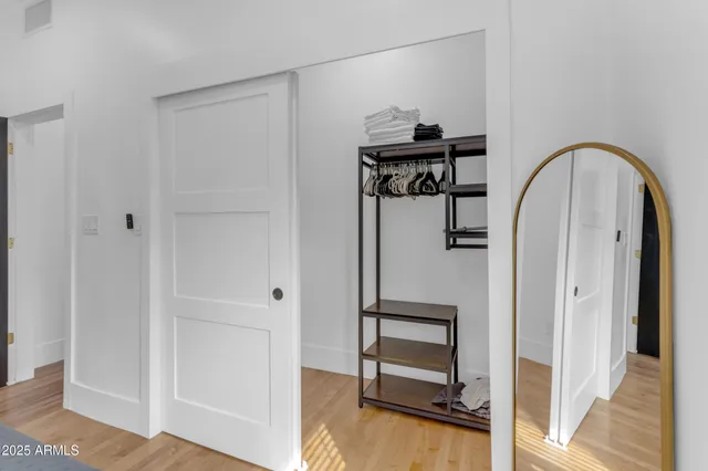 a view of storage and utility room in a house
