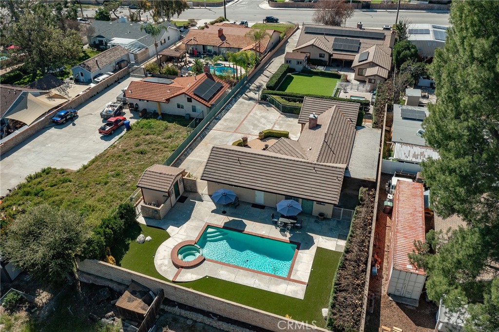 27843 Parker Road Castaic, CA 91384 - Photo 58 of 61 an aerial view of a house with garden space and street view