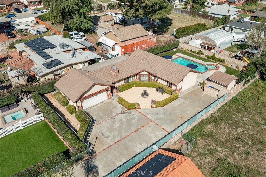 27843 Parker Road Castaic, CA 91384 - Photo 7 of 61 an aerial view of a house with a swimming pool