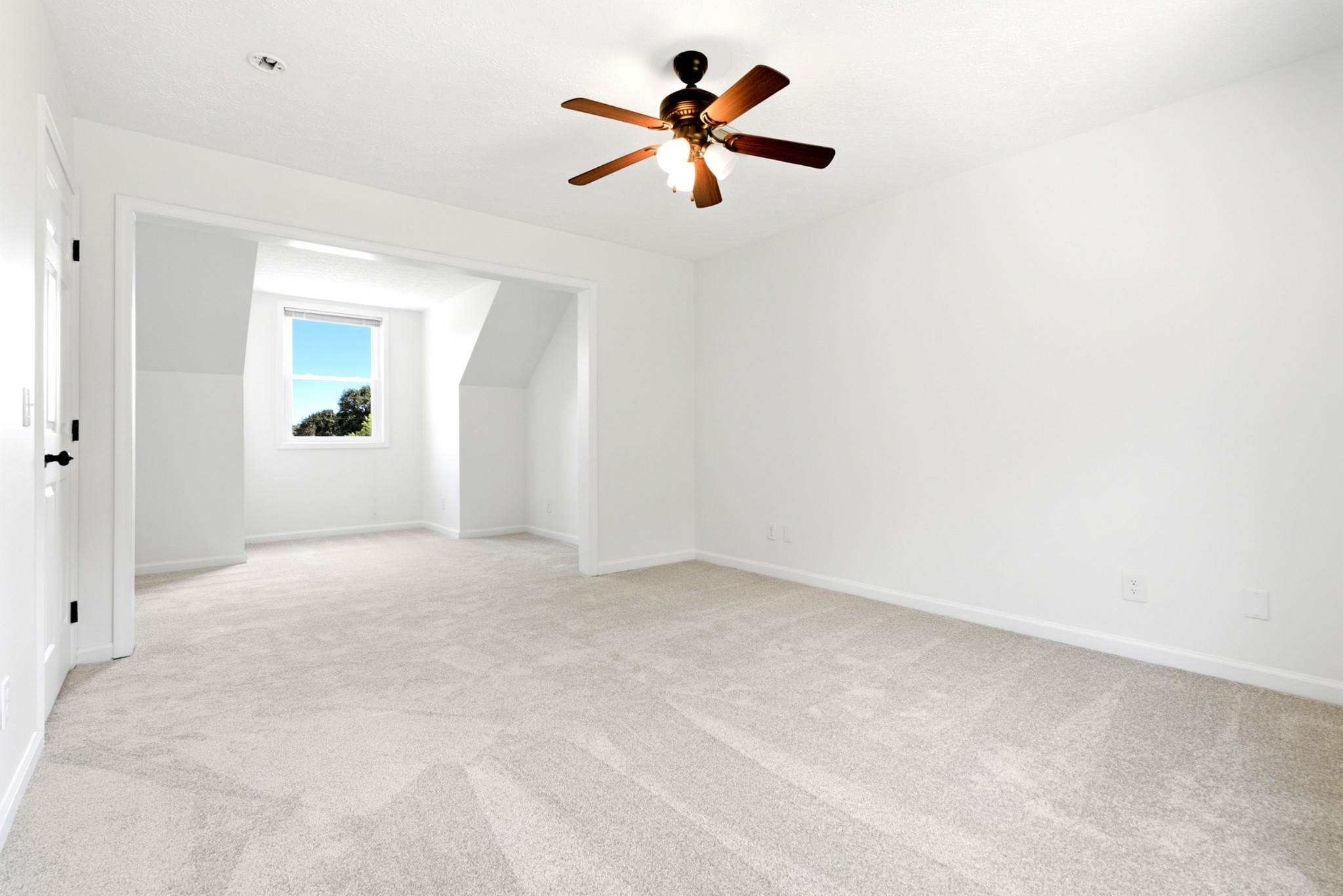 3434 Kinneys Road Cedar Hill, TN 37032 - Photo 42 of 90 an empty room with chandelier fan and windows