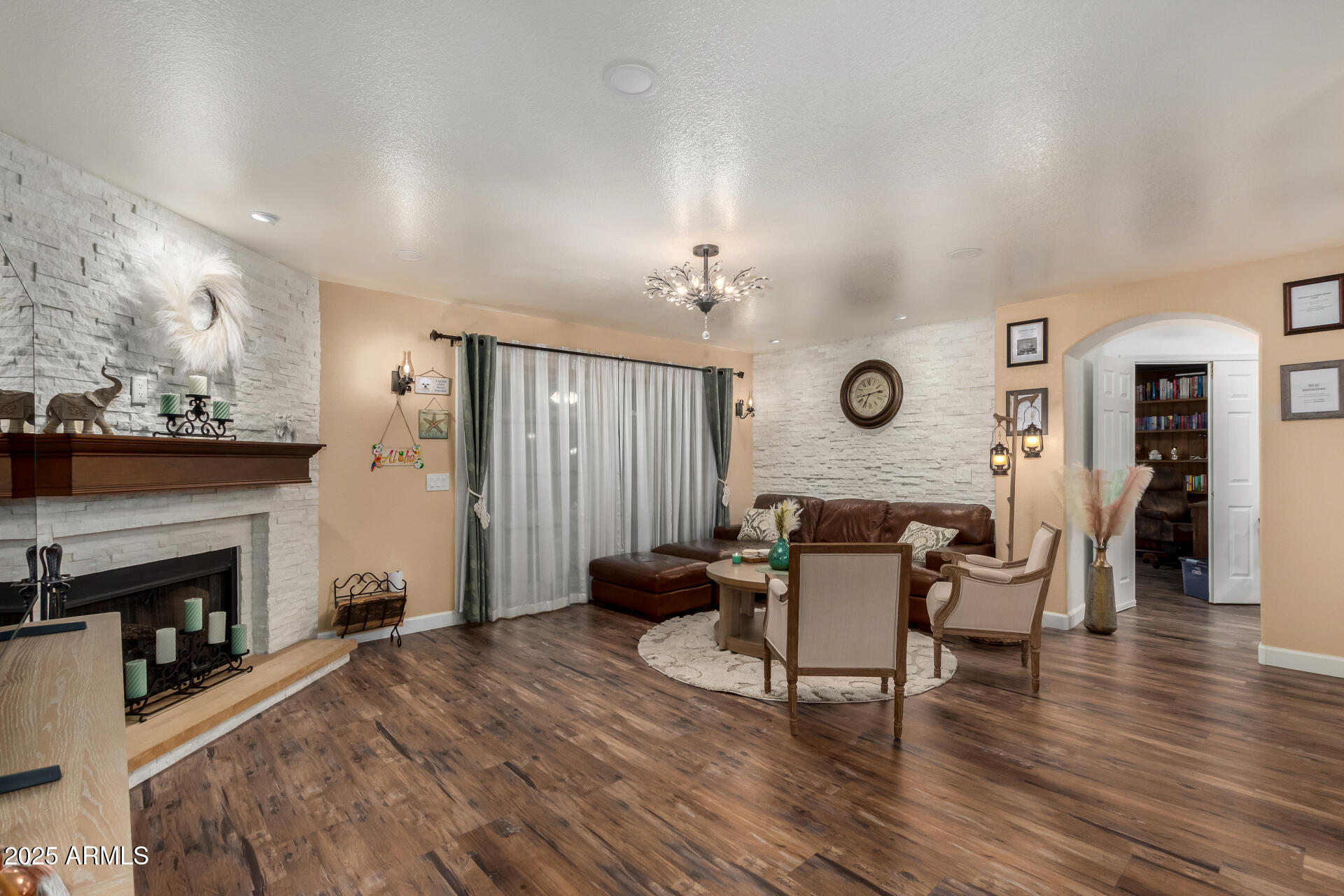 5956 East Phelps Road Scottsdale, AZ 85254 - Photo 14 of 60 a dining room with furniture and wooden floor