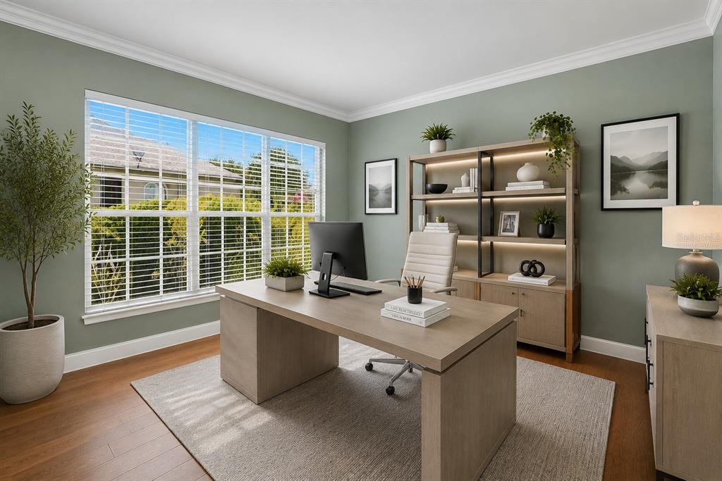 936 Kingsridge Circle Gotha, FL 34734 - Photo 15 of 50 a view of a workspace with furniture and a window