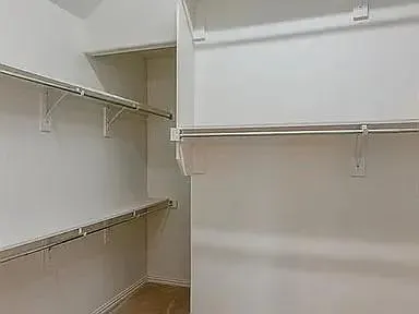 a close view of closet