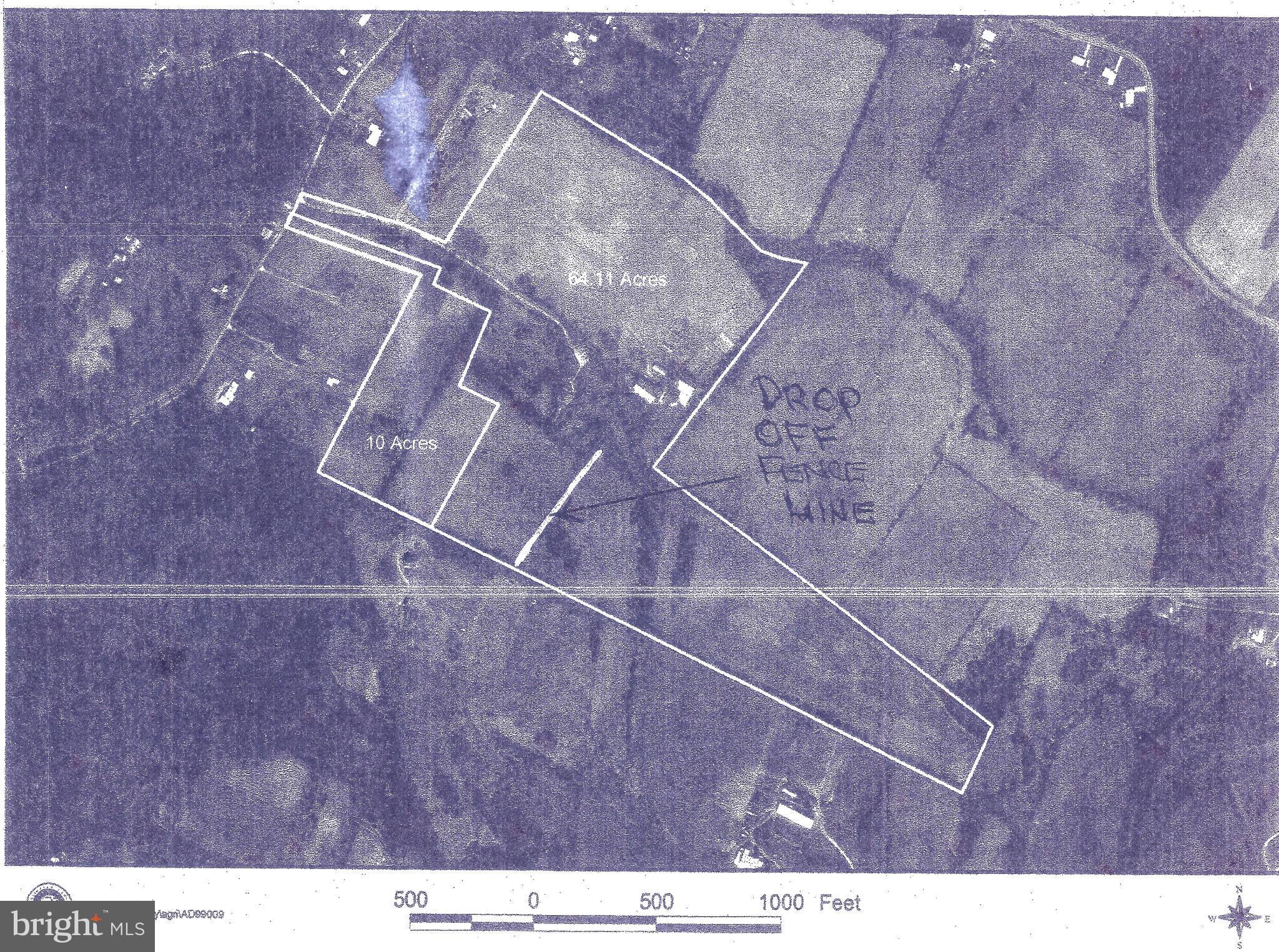 Satellite view showing pipestem for driveway