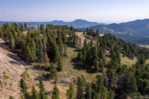 a view of a city with a mountain