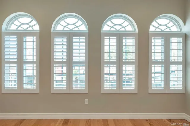a view of a living room and a window
