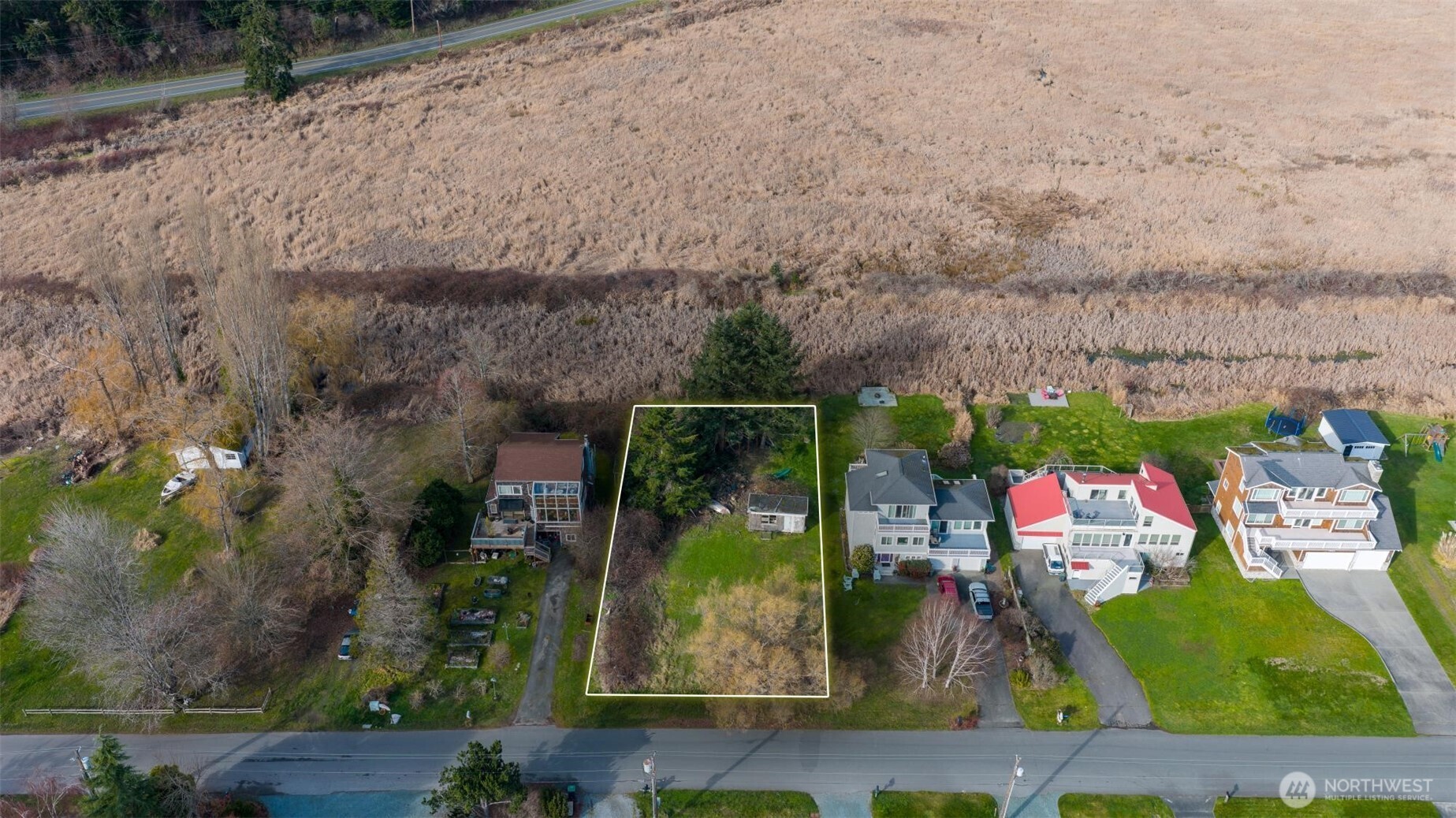 0 Shore Avenue Freeland, WA 98249 - Photo 5 of 20 an aerial view of residential houses with outdoor space