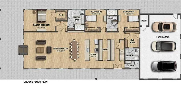 a black and white photo of a living room