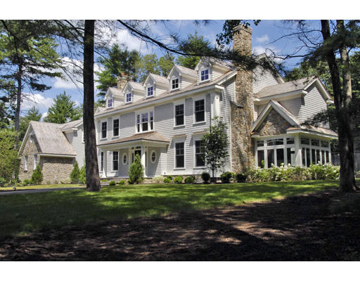33 Ridge Hill Farm Road Wellesley, MA 02482 - Photo 1 of 1 a front view of a house with a garden