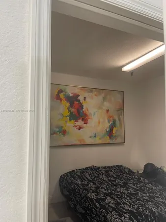 a view of a bedroom