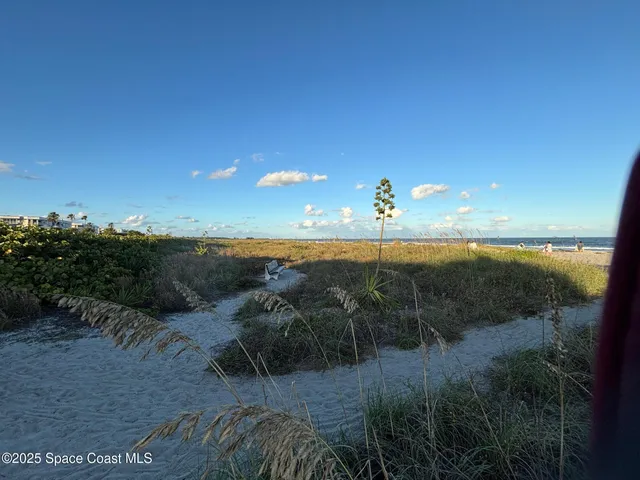 a view of a lake with a city