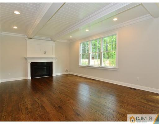 259 Mt Lucas Road Princeton, NJ 08540 - Photo 5 of 19 an empty room with wooden floor and a fireplace