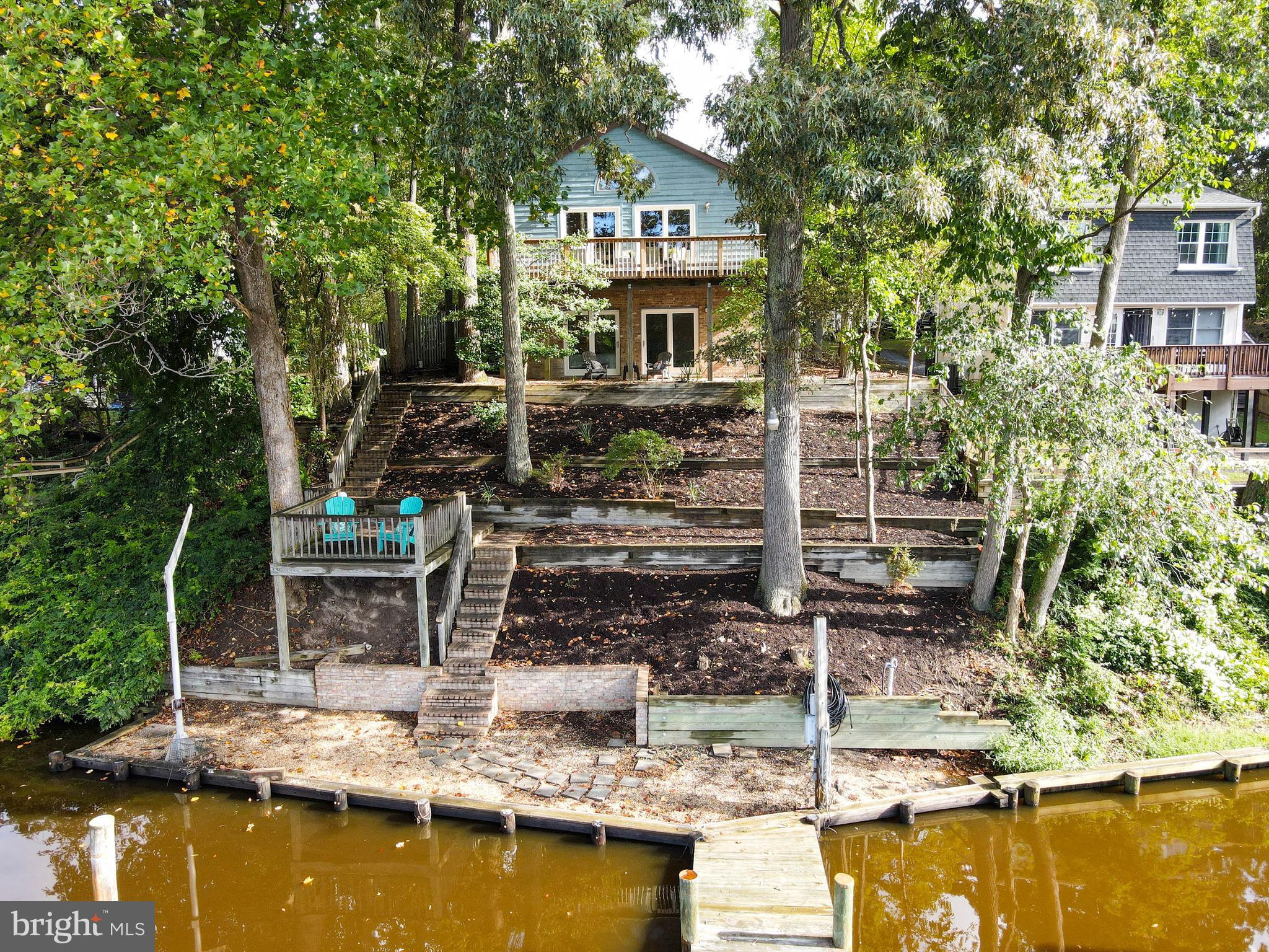 591 Riverside Drive Pasadena, MD 21122 - Photo 20 of 31 Ariel view of backyard