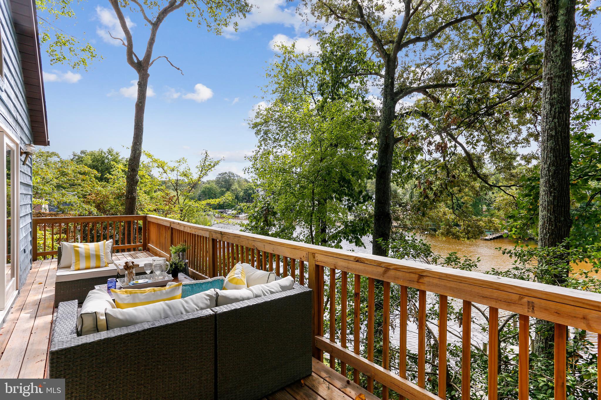 591 Riverside Drive Pasadena, MD 21122 - Photo 9 of 31 Upper deck with beautiful views