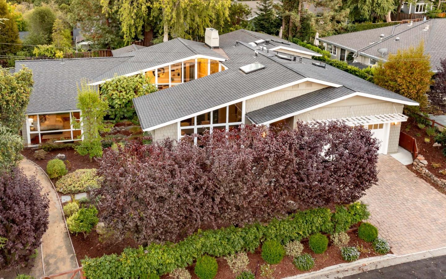 631 La Mesa Drive Portola Valley, CA 94028 - Photo 3 of 27 an aerial view of a house