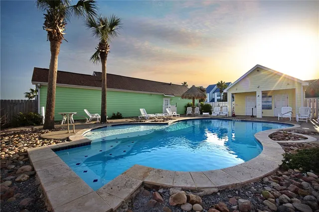 an aerial view of multiple houses