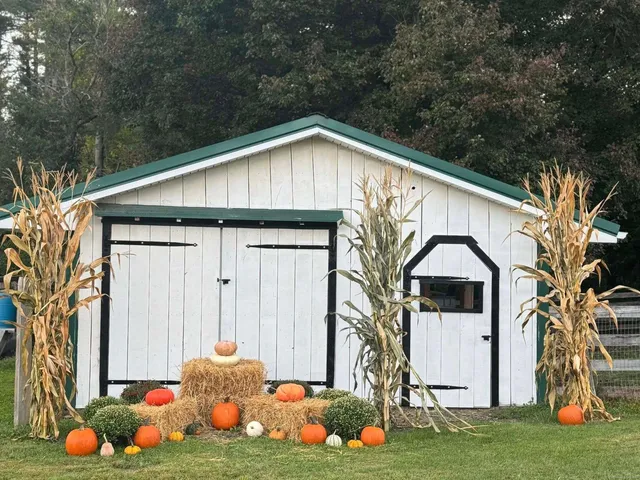 a front view of a house with a yard and outdoor seating