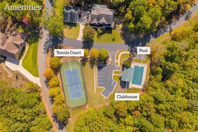 a view of an outdoor space and mountain view
