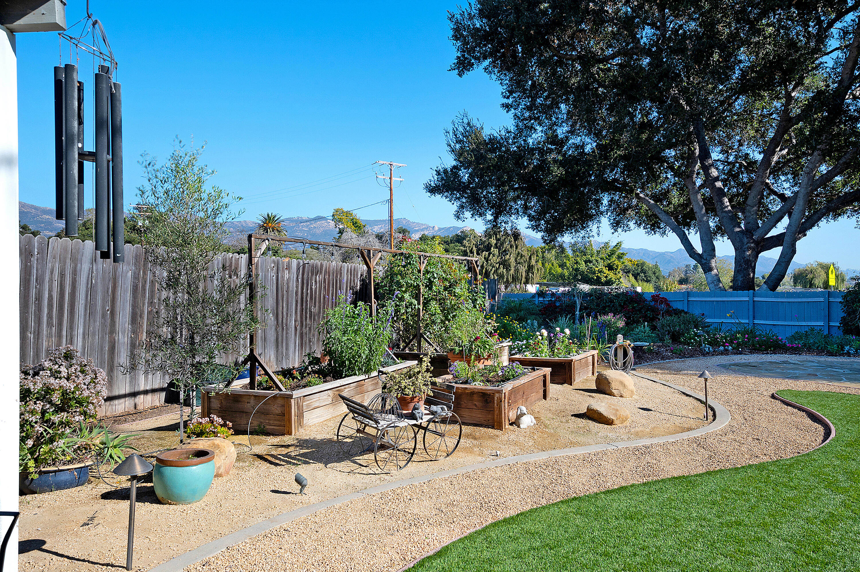 5000 Oak Ridge Road Santa Barbara, CA 93111 - Photo 28 of 31 Garden Area with Mountain View