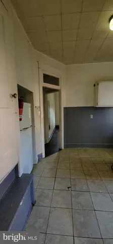 a view of hallway with stairs