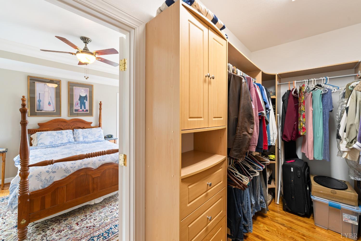1136 Heavens View Drive Goode, VA 24556 - Photo 31 of 60 a view of walk in closet with clothes and shoes