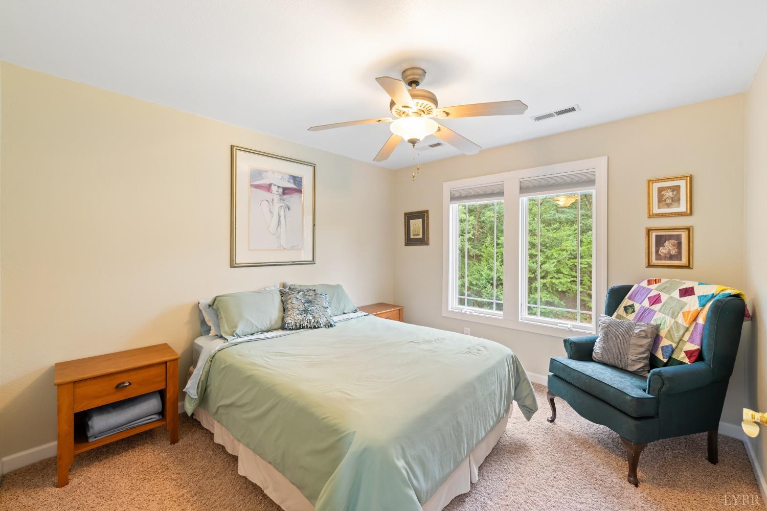 1136 Heavens View Drive Goode, VA 24556 - Photo 47 of 60 a bedroom with a bed and a couch