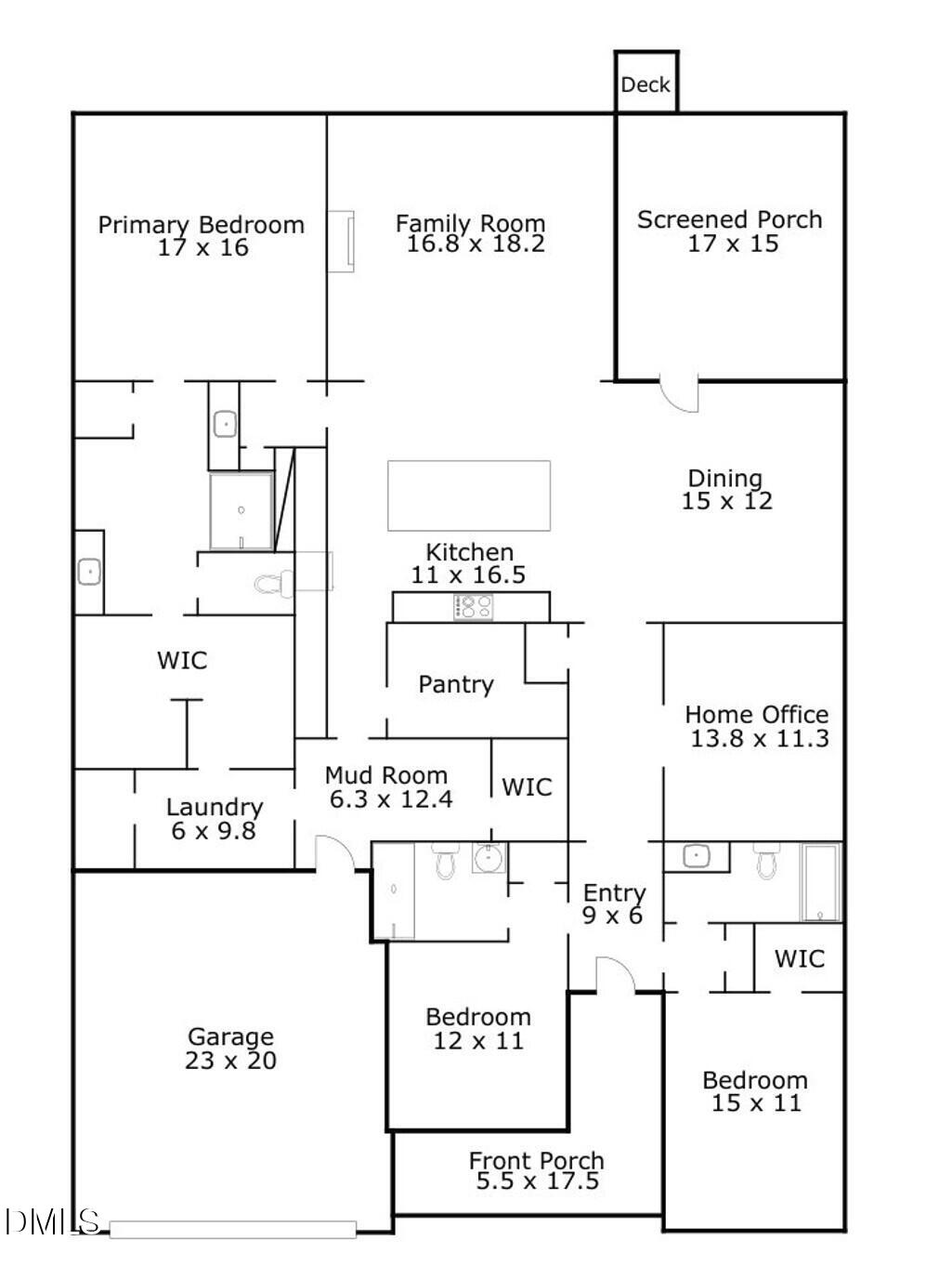 150 English Violet Lane Raleigh, NC 27610 - Photo 43 of 43 Floorplan