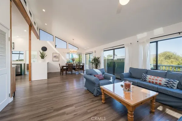 a room with cabinets and a wooden floor