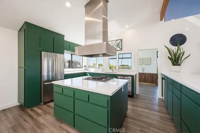 a bathroom with a sink and a large mirror