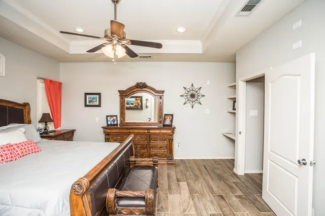 a view of an entrance door