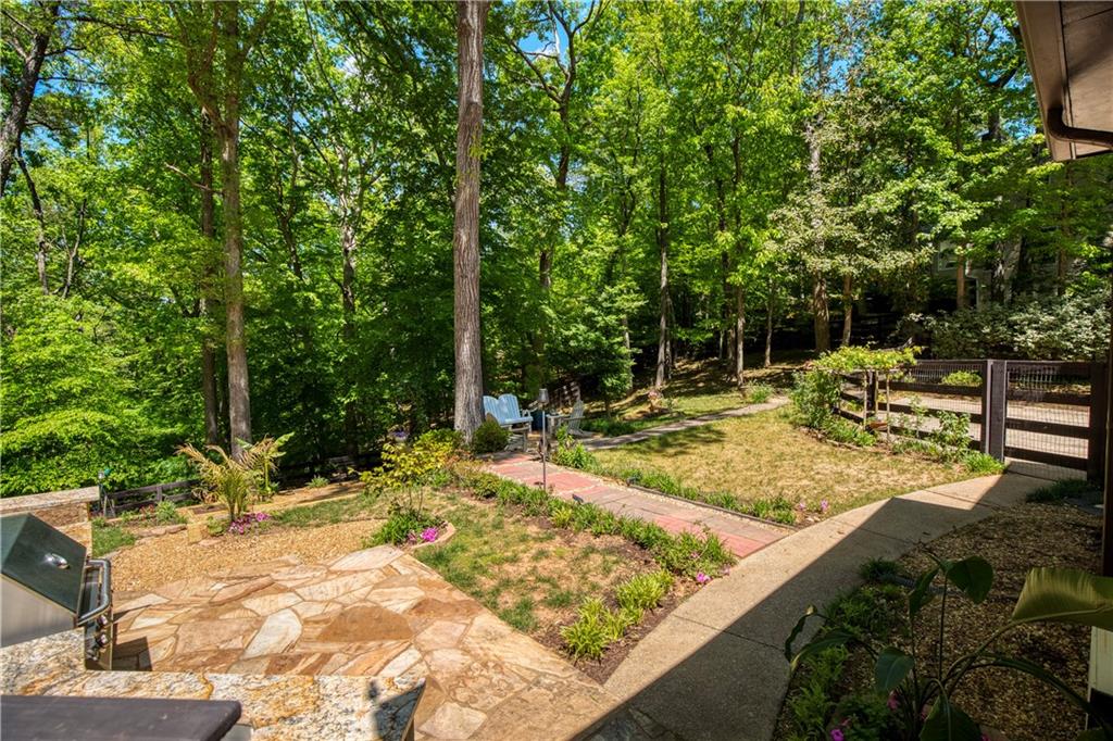 2935 Coles Way Atlanta, GA 30350 - Photo 45 of 56 a view of a backyard with wooden fence