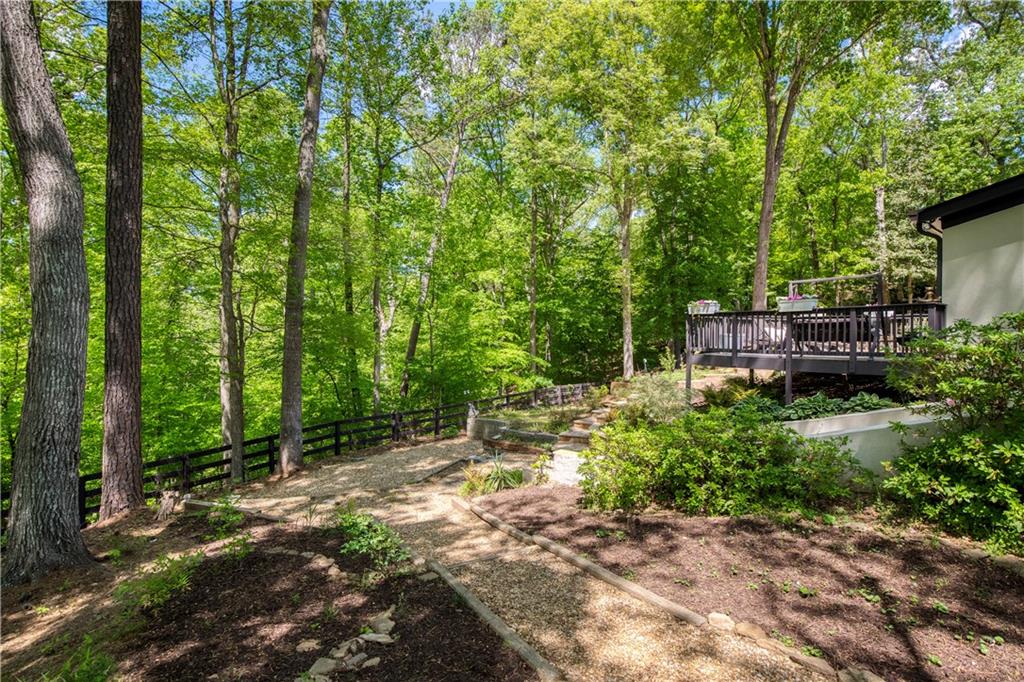 2935 Coles Way Atlanta, GA 30350 - Photo 50 of 56 a backyard of a house with lots of green space