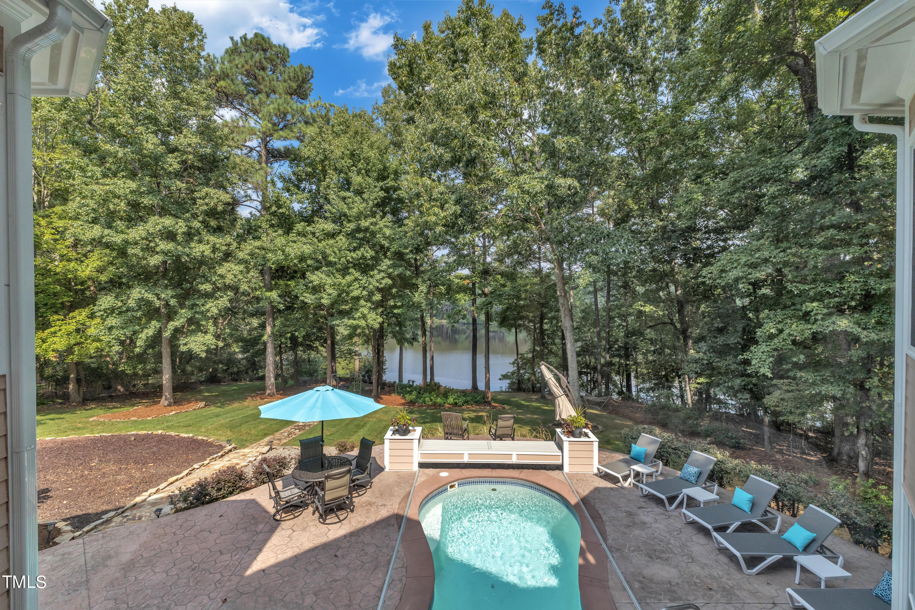 4410 White Chapel Way Raleigh, NC 27615 - Photo 8 of 94 Backyard view from family room