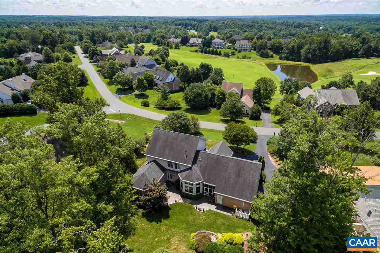 3200 Darby Road Keswick, VA 22947 - Photo 5 of 38 an aerial view of a house with outdoor space and a lake view