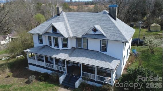 11 Old Candler Town Road Candler, NC 28715 - Photo 1 of 1 a aerial view of a house with roof deck front of house