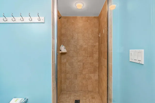 a view of a swimming pool with a yard