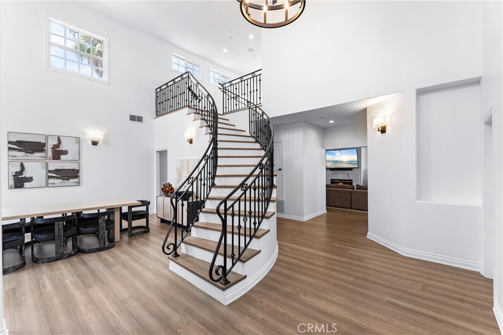 927 Avocado Crest Road La Habra Heights, CA 90631 - Photo 7 of 72 a view of entryway livingroom and hall with wooden floor