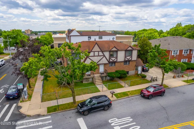 an aerial view of a city