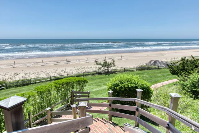 a view of a city street view with ocean view
