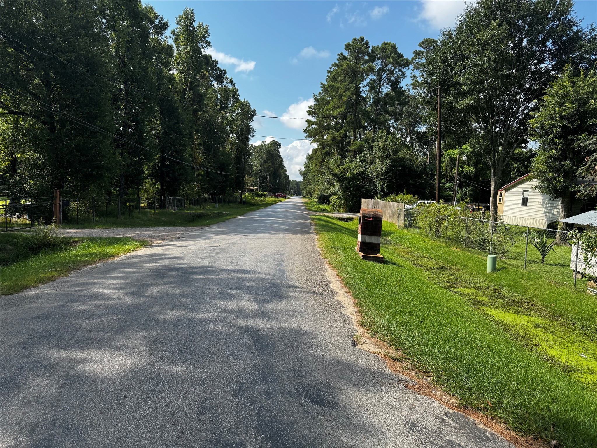 a childrens park with lots of trees