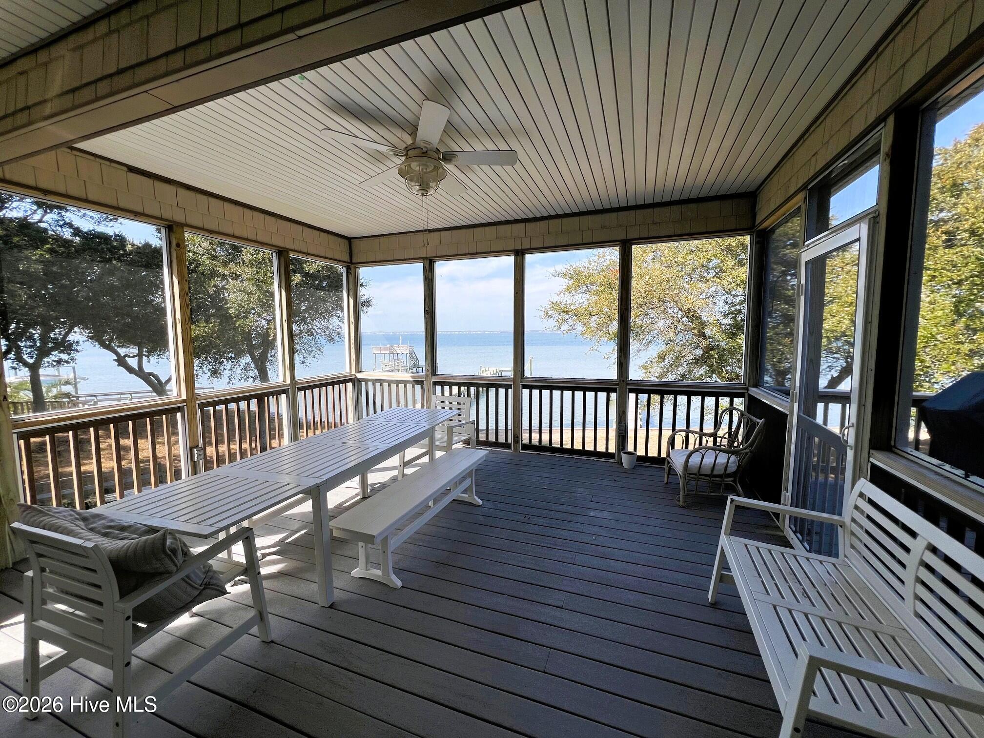 1206 Timber Trail Emerald Isle, NC 28594 - Photo 18 of 48 Screened porch with GREAT SOUND VIEWS!