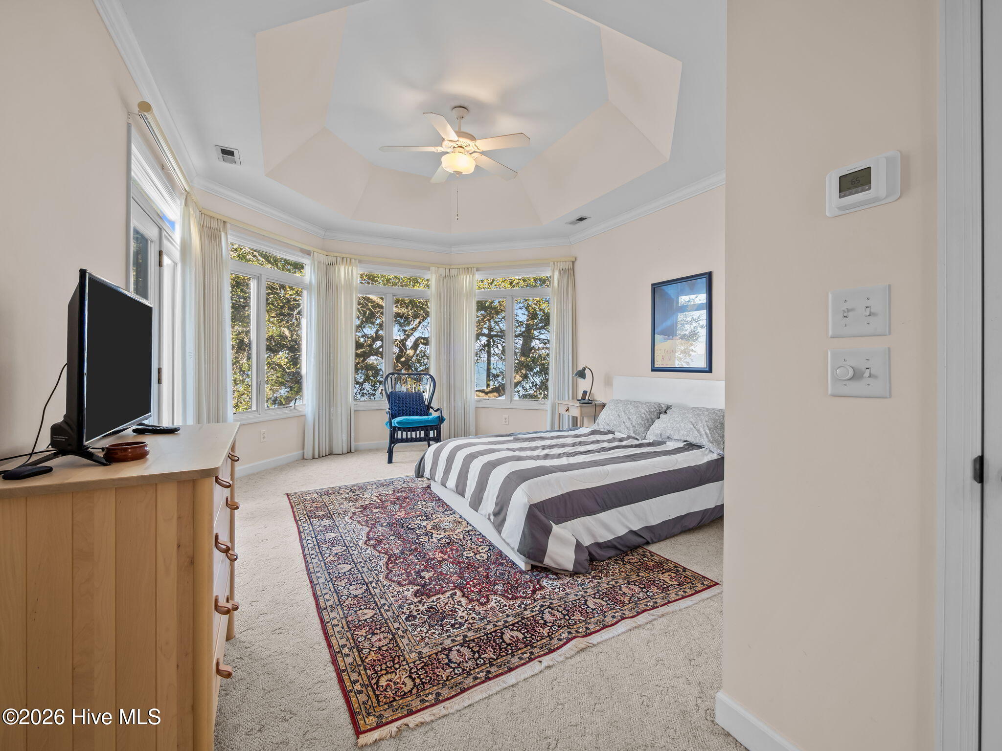 1206 Timber Trail Emerald Isle, NC 28594 - Photo 21 of 48 Master bedroom on main living level 2 with VIEWS & opens to deck
