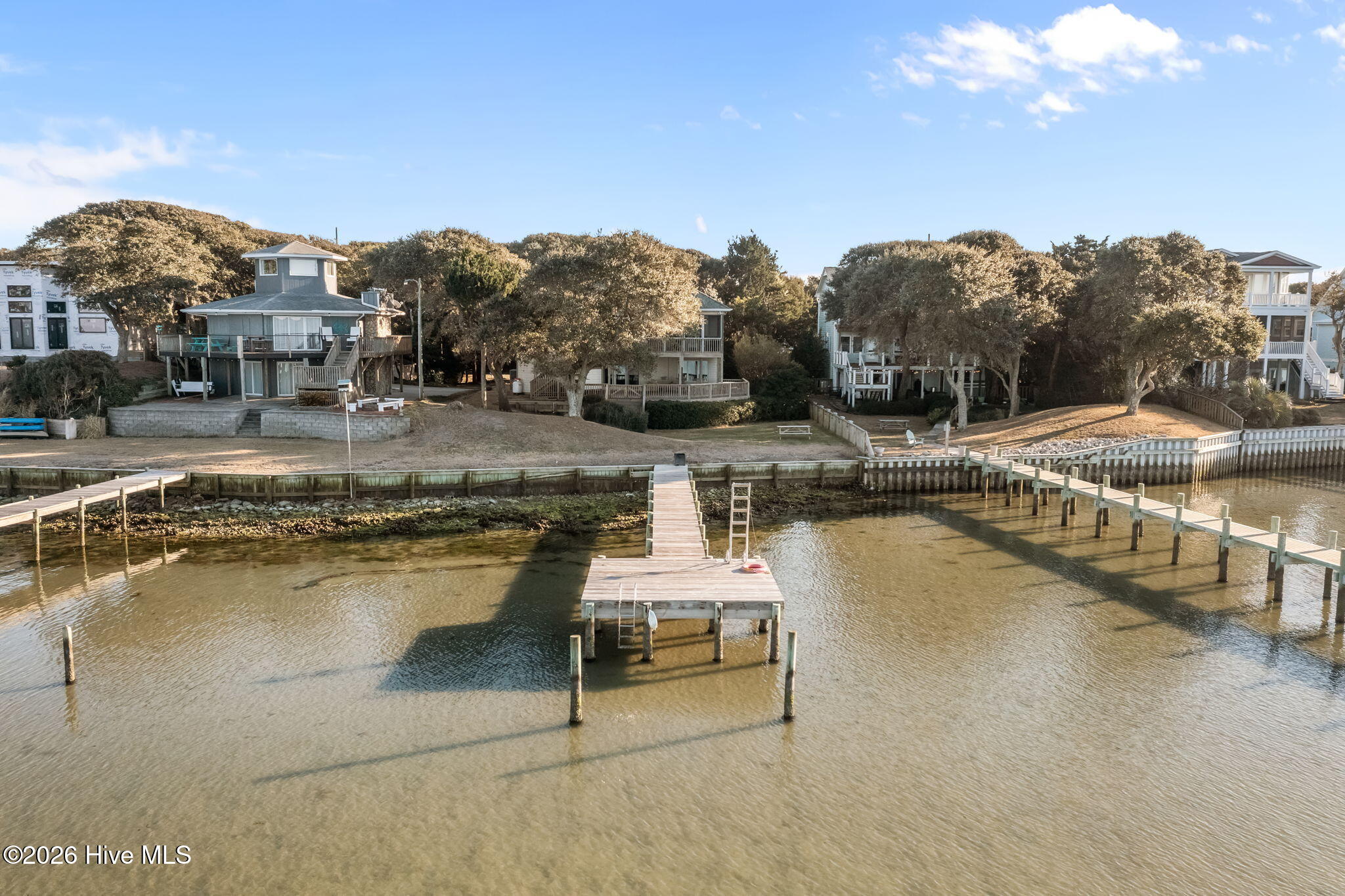 1206 Timber Trail Emerald Isle, NC 28594 - Photo 40 of 48 Aerial view of pier & home