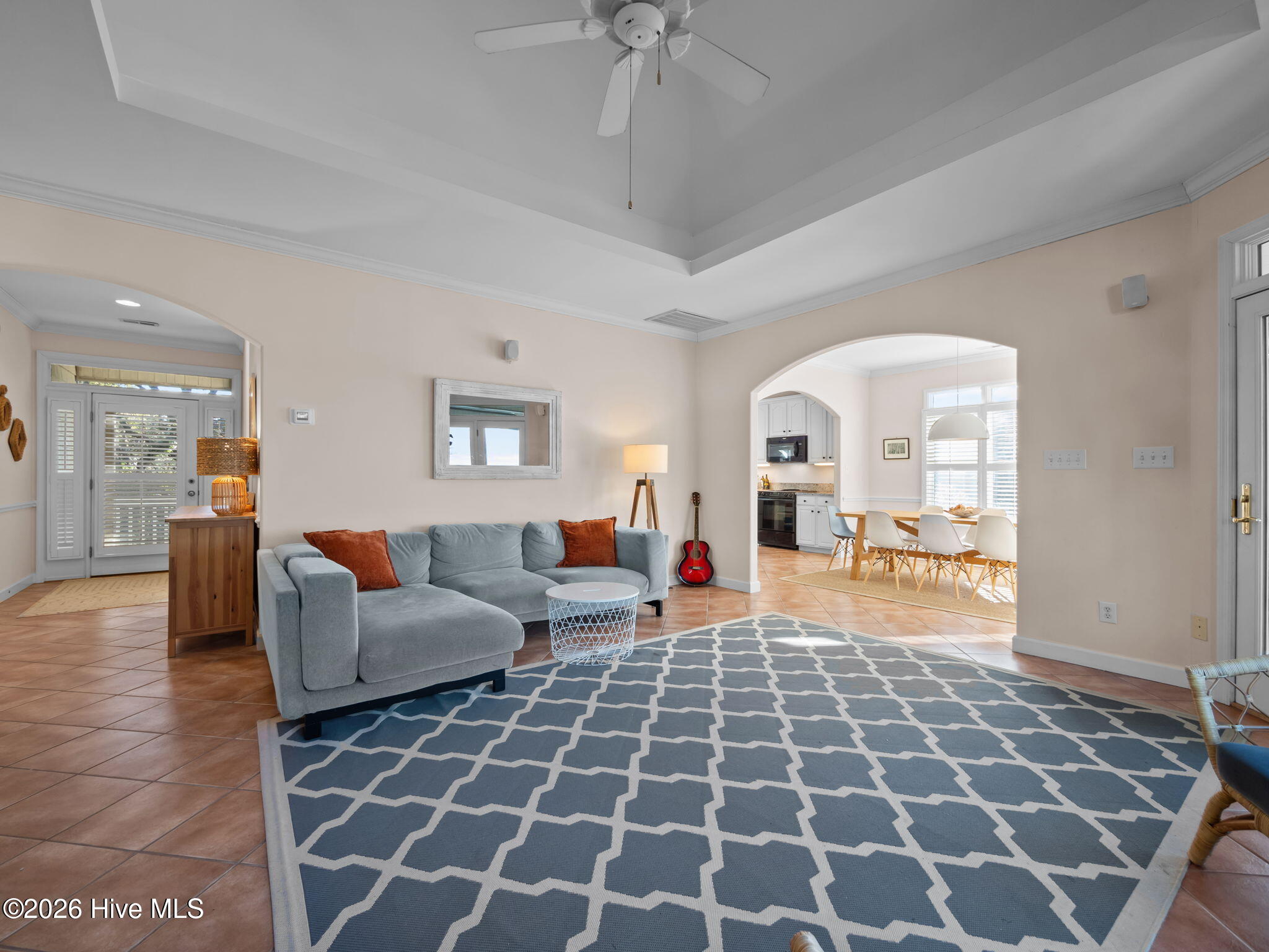 1206 Timber Trail Emerald Isle, NC 28594 - Photo 7 of 39 Custom trim ceiling with accent lights