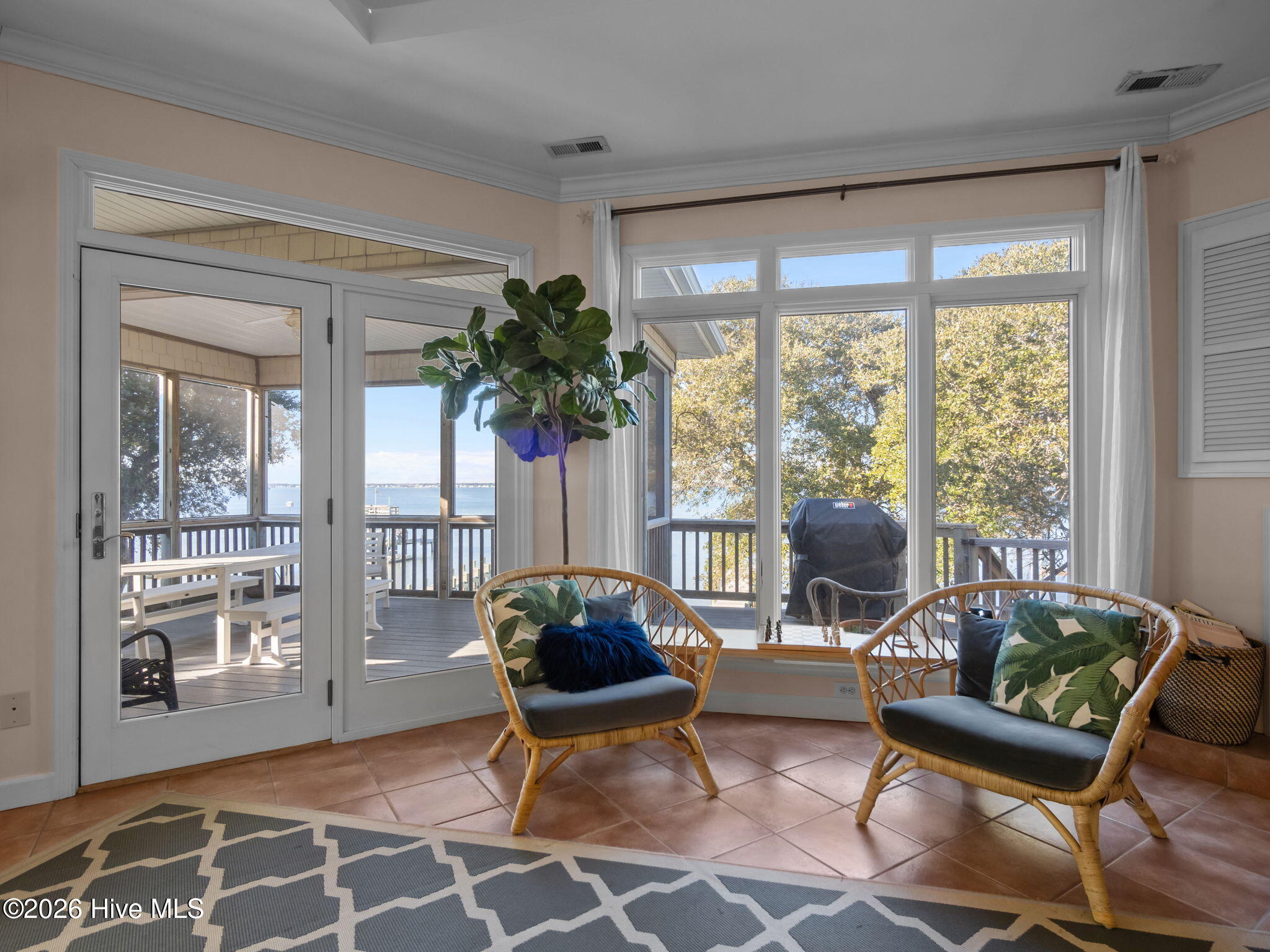 1206 Timber Trail Emerald Isle, NC 28594 - Photo 10 of 48 Opens to the screened porch with VIEWS VIEWS VIEWS